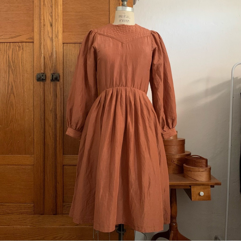 Elegant Rust Dress